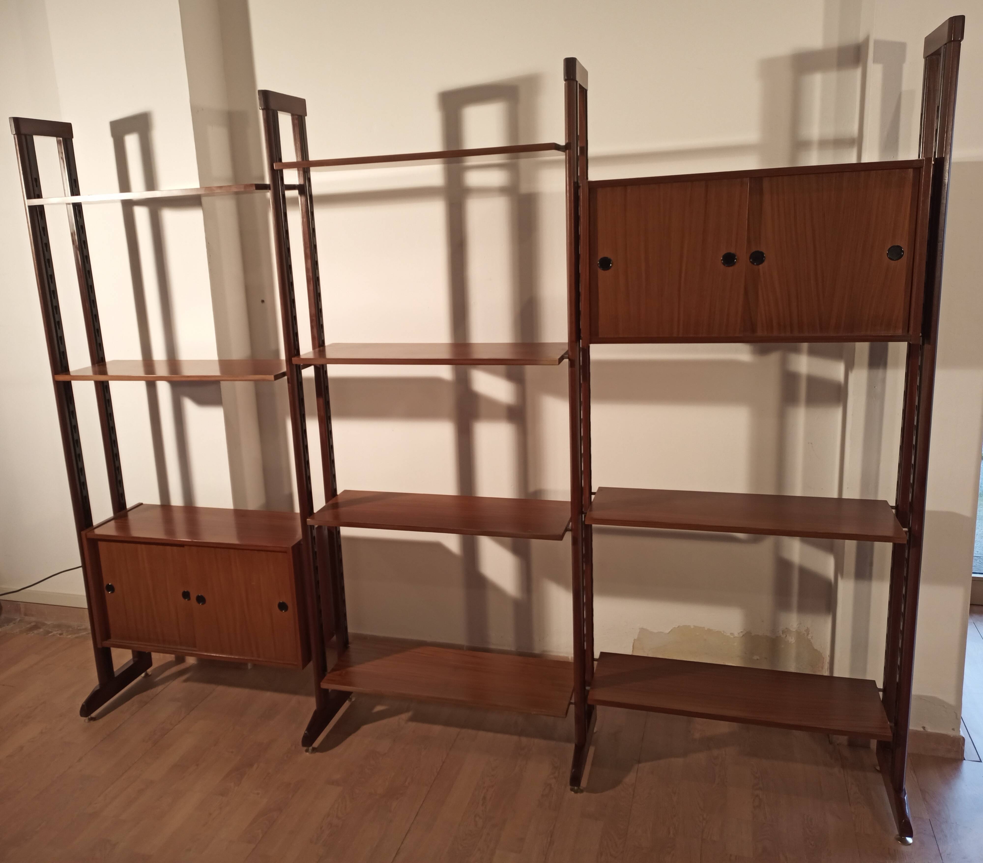 Vintage Modular Teak Bookcase, 1960s