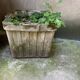 Square planter in concrete/cast cement