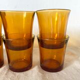 Vintage amber glasses Duralex