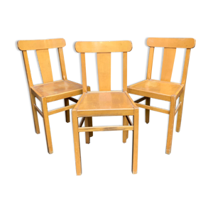 Suite de 3 chaises de