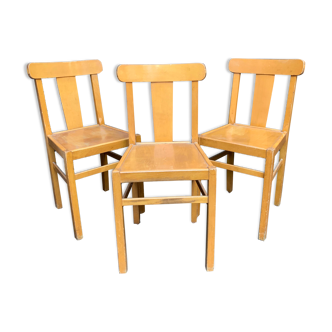 Suite de 3 chaises de bistrot