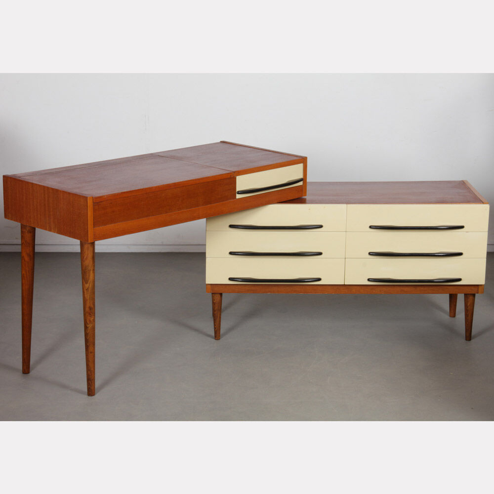 Vintage wooden desk from the 1960s