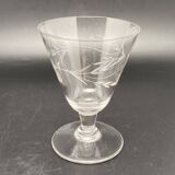 Verres à eau avec motif ciselés (épis de blé)