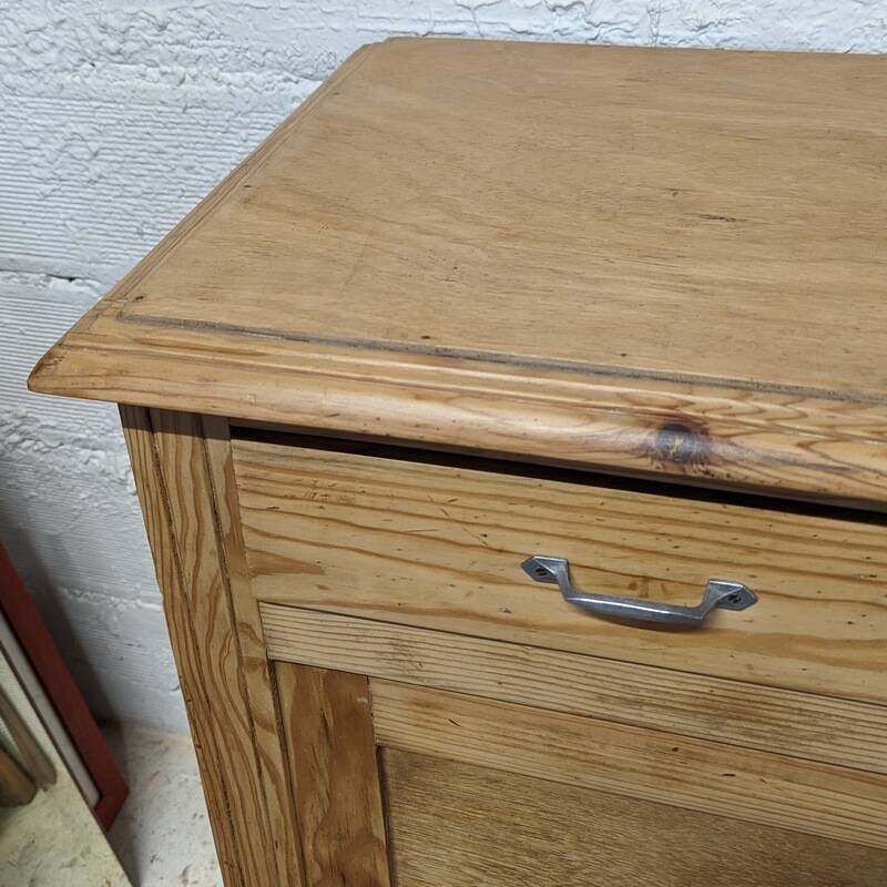 Parisian sideboard in raw wood