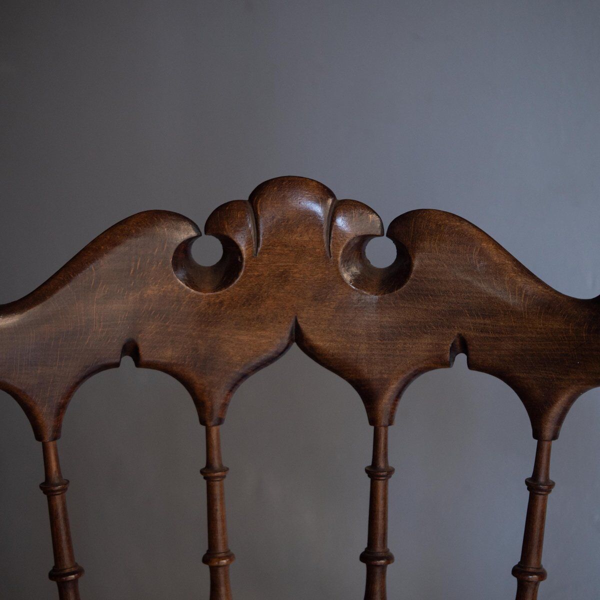 Vintage Chiavarina chair with armrests, 1950s