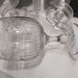 Wedding glass, blown glass from the 19th century.