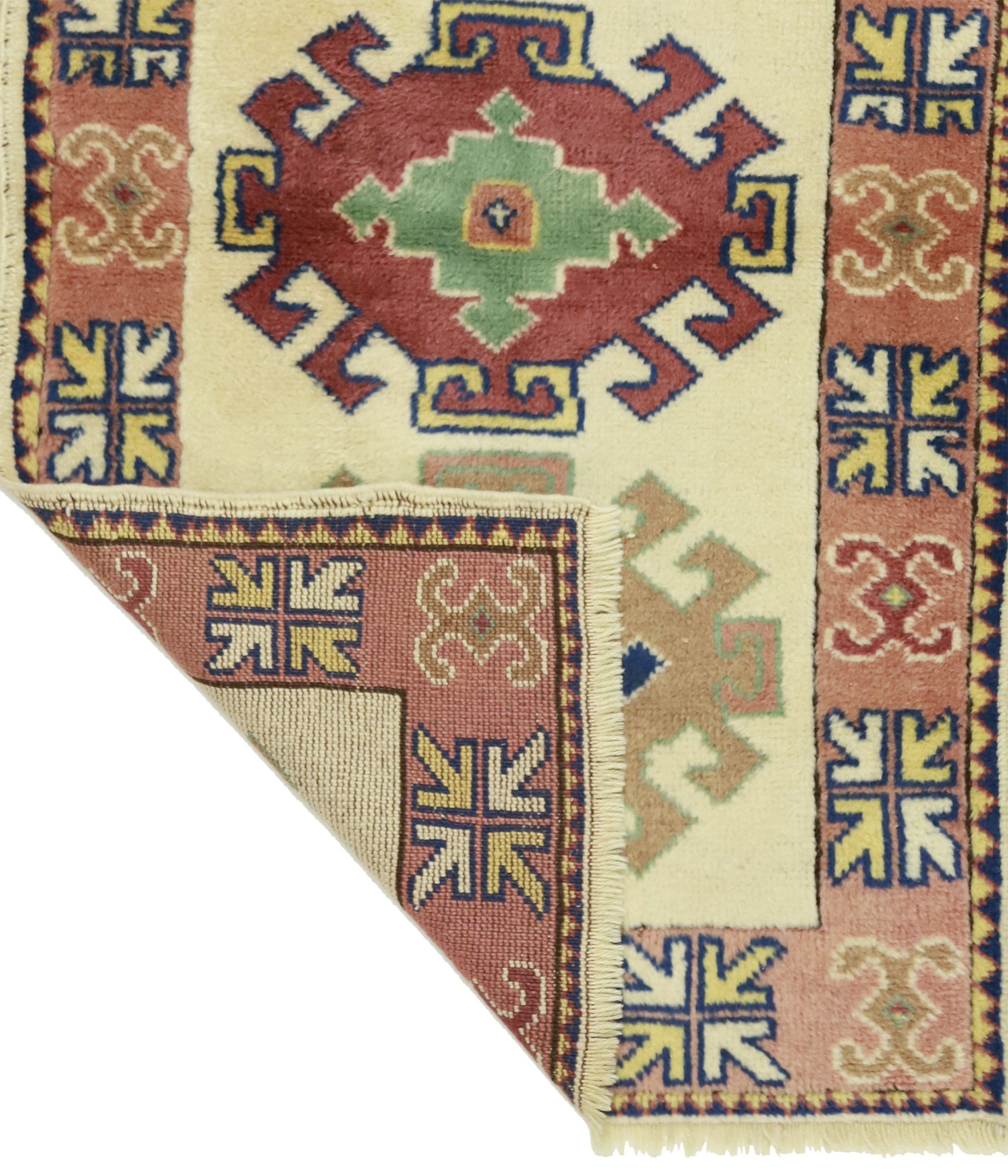 Anatolian handmade vintage rug 130 cm x 78 cm
