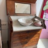 Commode de toilette dite chemin de fer