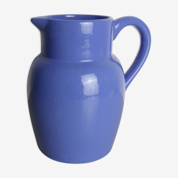 Lavender blue ceramic pitcher