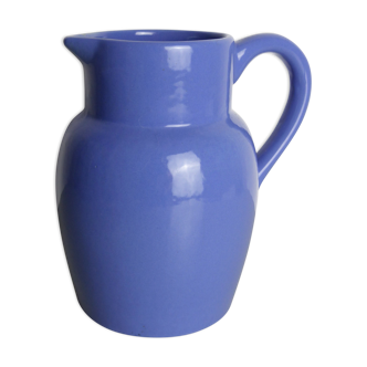 Lavender blue ceramic pitcher