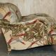 Canapé George Smith Signature Scroll Arm en velours