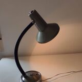 70s flexible enamel and chrome lamp