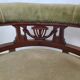 Fauteuil empire velours vert ancien