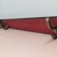 Wooden coat rack and cast iron hooks