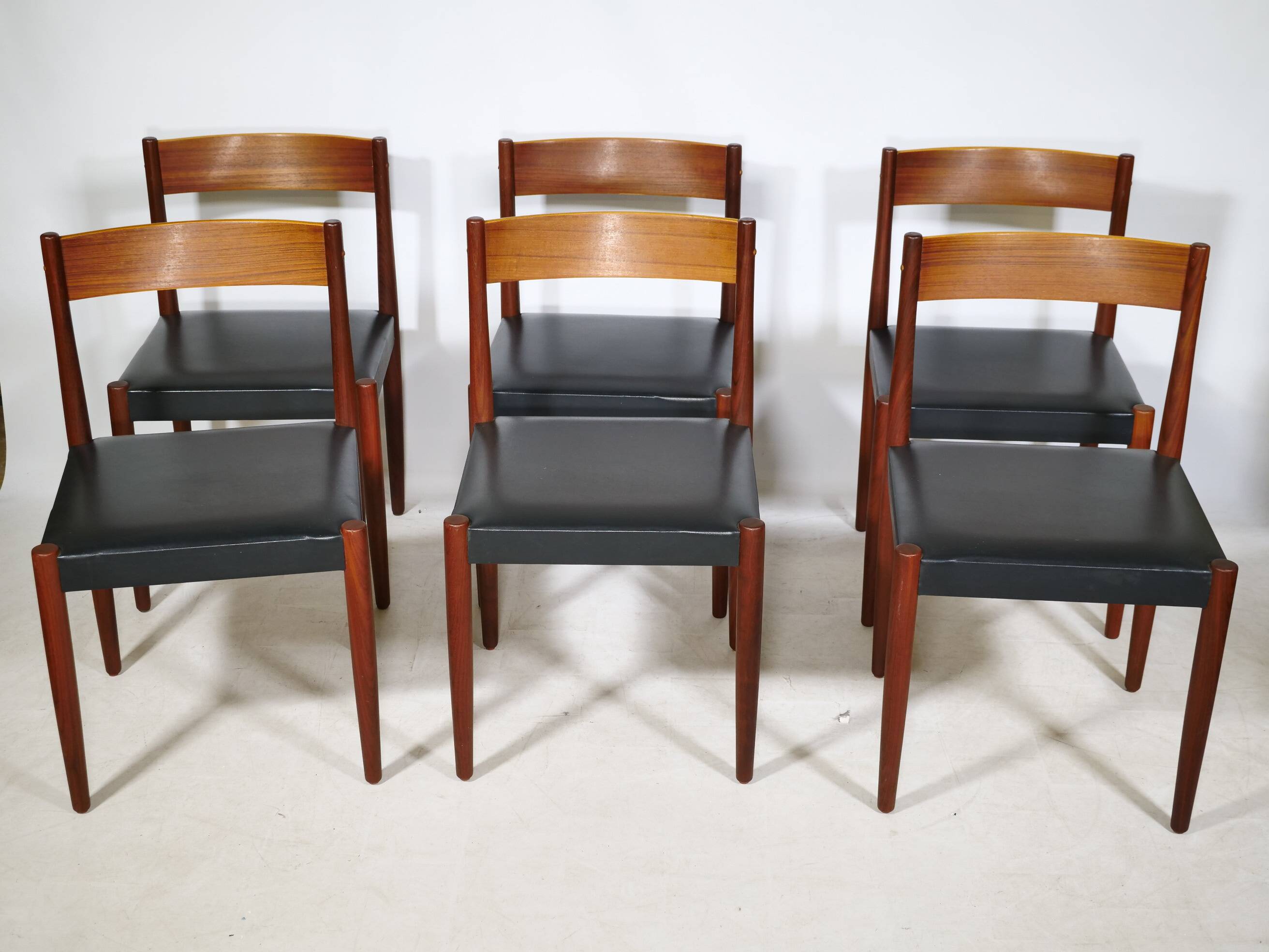 Set of 6 Danish Teak Dining Chairs by Frem Røjle, 1971