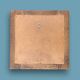Antique square wall mirror in solid wood