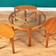 Retro Teak 1960s Nathan Trinity Nest Of Tables Teak & Glass Four Tables