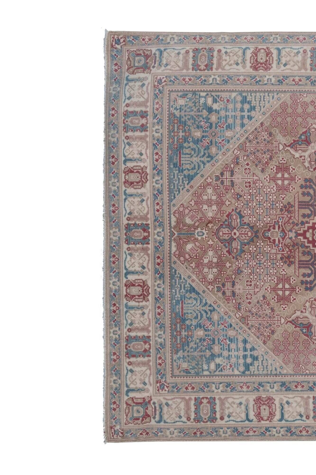 Vintage Turkish Oushak rug 146x192 cm