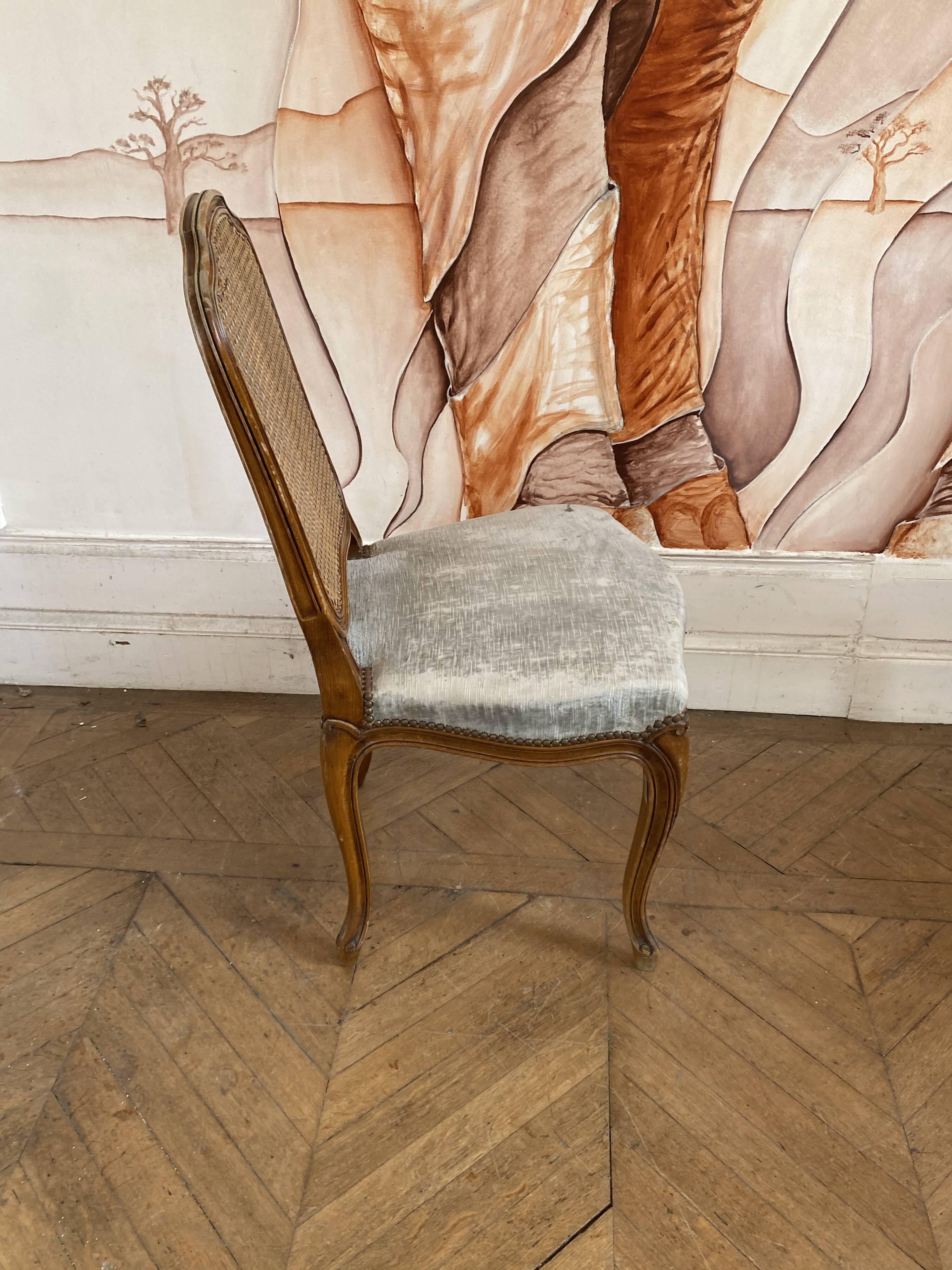 Canned chair Louis 15 style