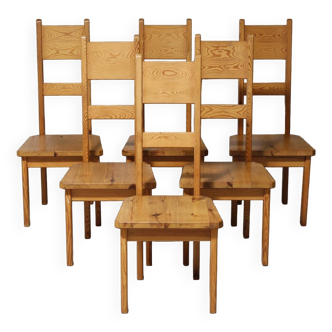 A very rare pair, but a great set by Arne Norell, 'Inca'Pair of stained beech armchairs