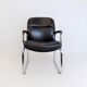 Set of 4 leather office chairs by Grahl
