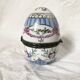 Boîte à bijoux œuf en porcelaine