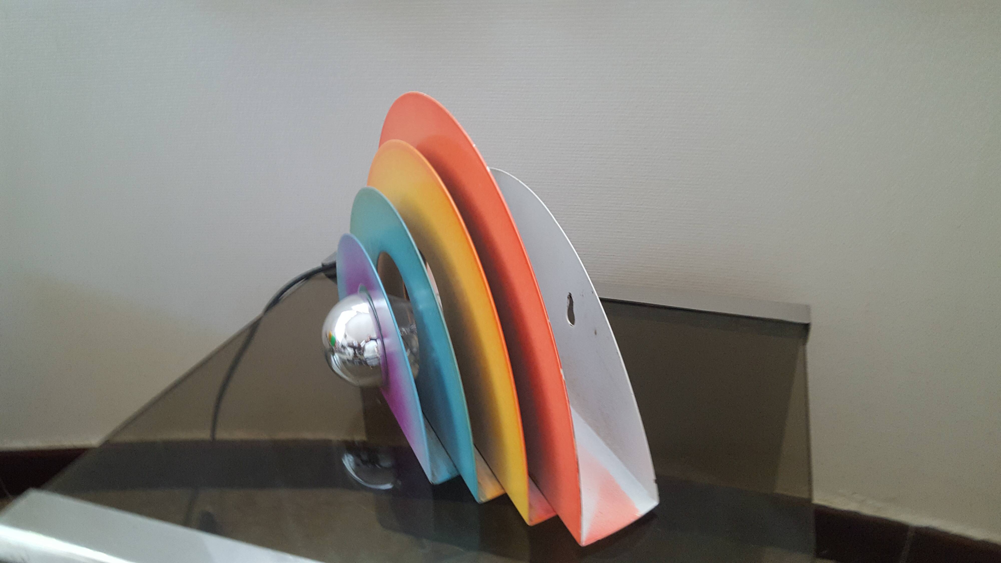 Metal design rainbow lamp