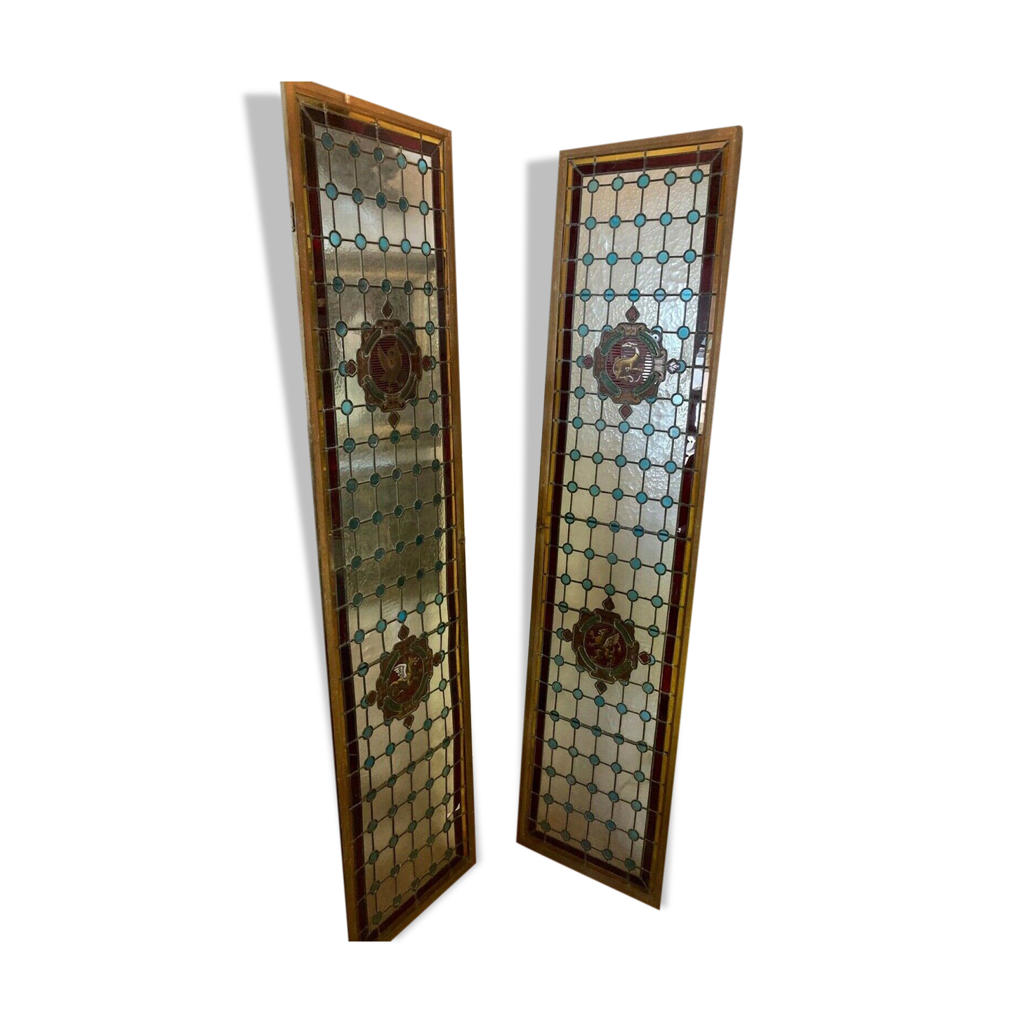 Stained glass windows for separation or partition