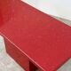 Vintage Italian Coffee Table in Red Granite with Silver Flecks, 1980s
