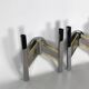 Pair of brass and chrome sconces from Sciolari 70
