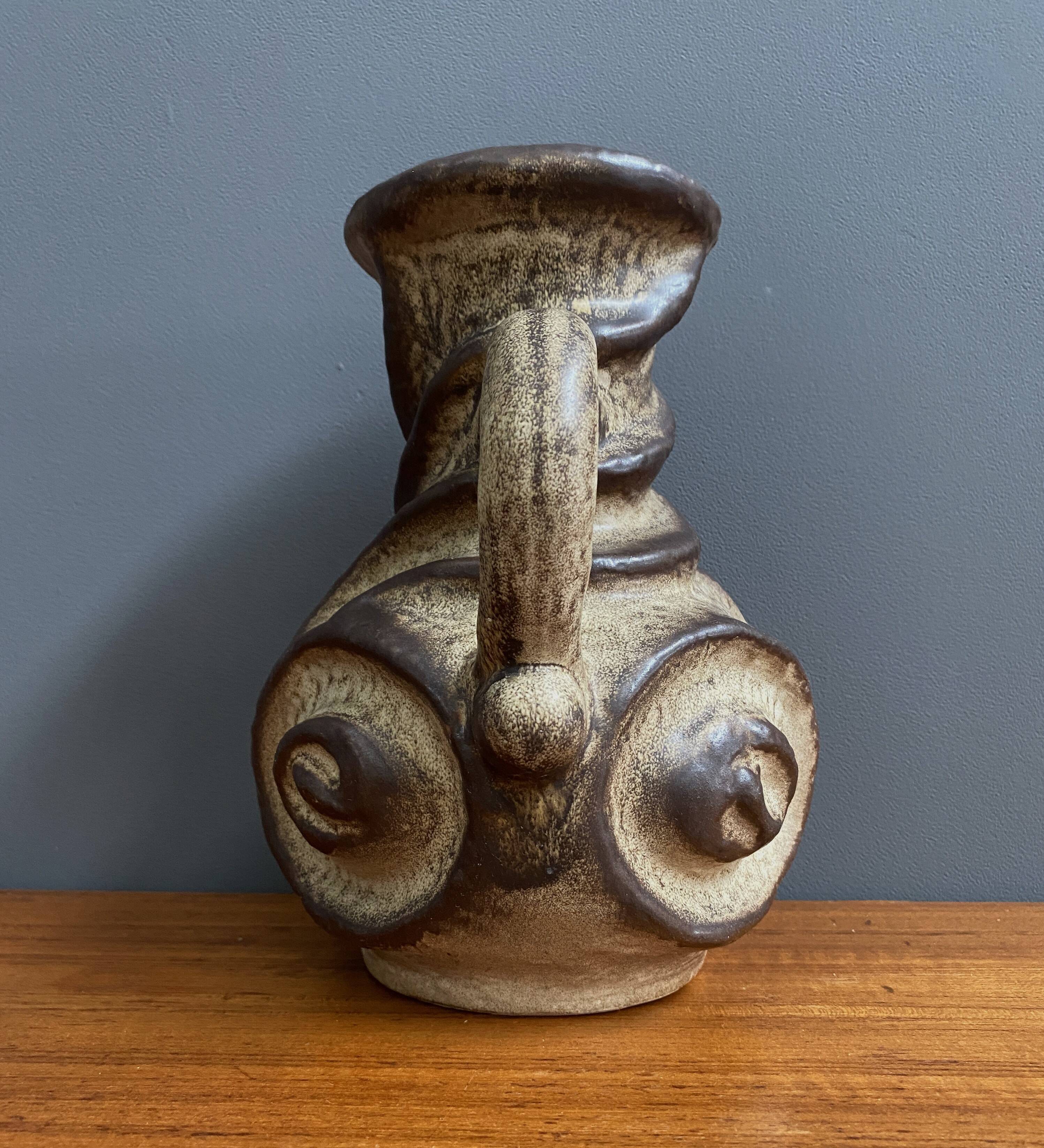 Brutalist West Germany vase by Carsten Tonnieshof model 6034-25