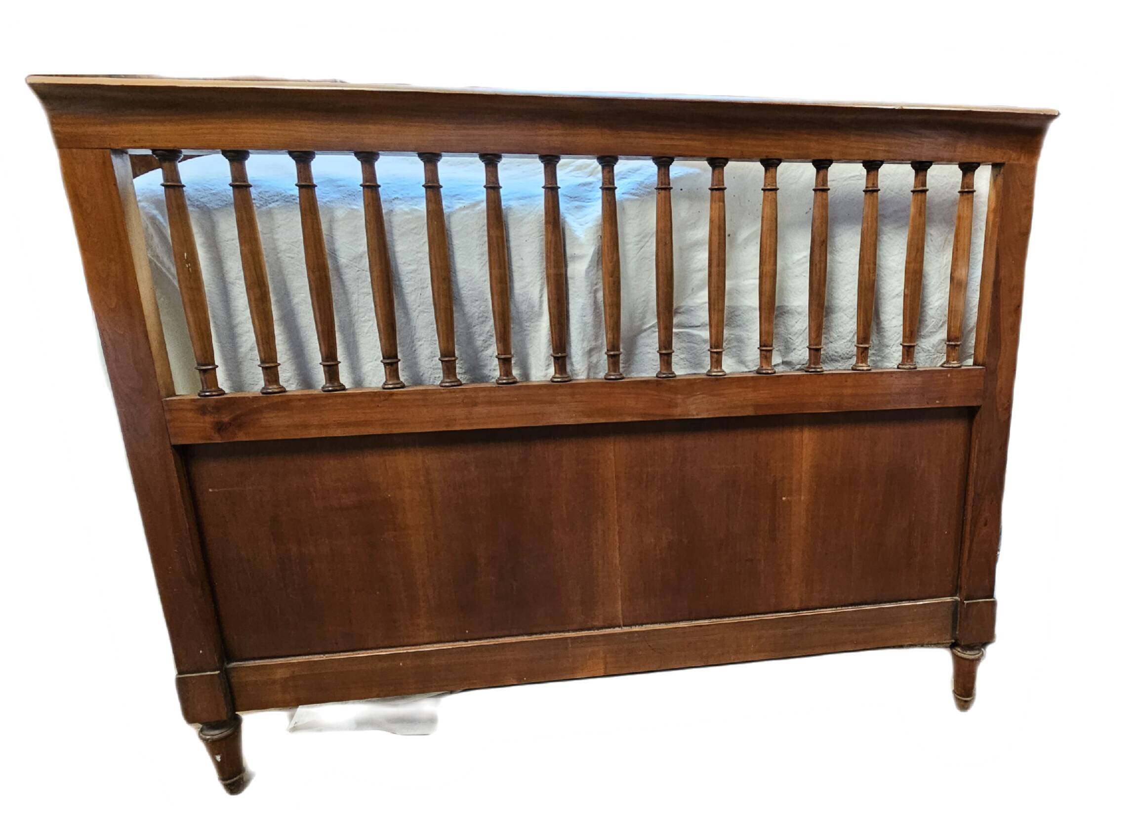 Headboard with wooden bars