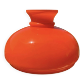 Suspension in vibrant orange opaline colour.