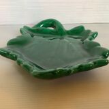 Empty pocket green ceramic leaf