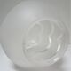 Porcelain ball lamp and art deco style glass