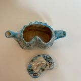 Théière anglaise en céramique vintage