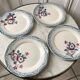 Set of 4 flat plates Digoin Sarreguemines model "Orthez" years 20-30