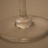 4 flutes carved Crystal Baccarat