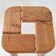 Vintage 1950s stool in pine by Olof Ottelin