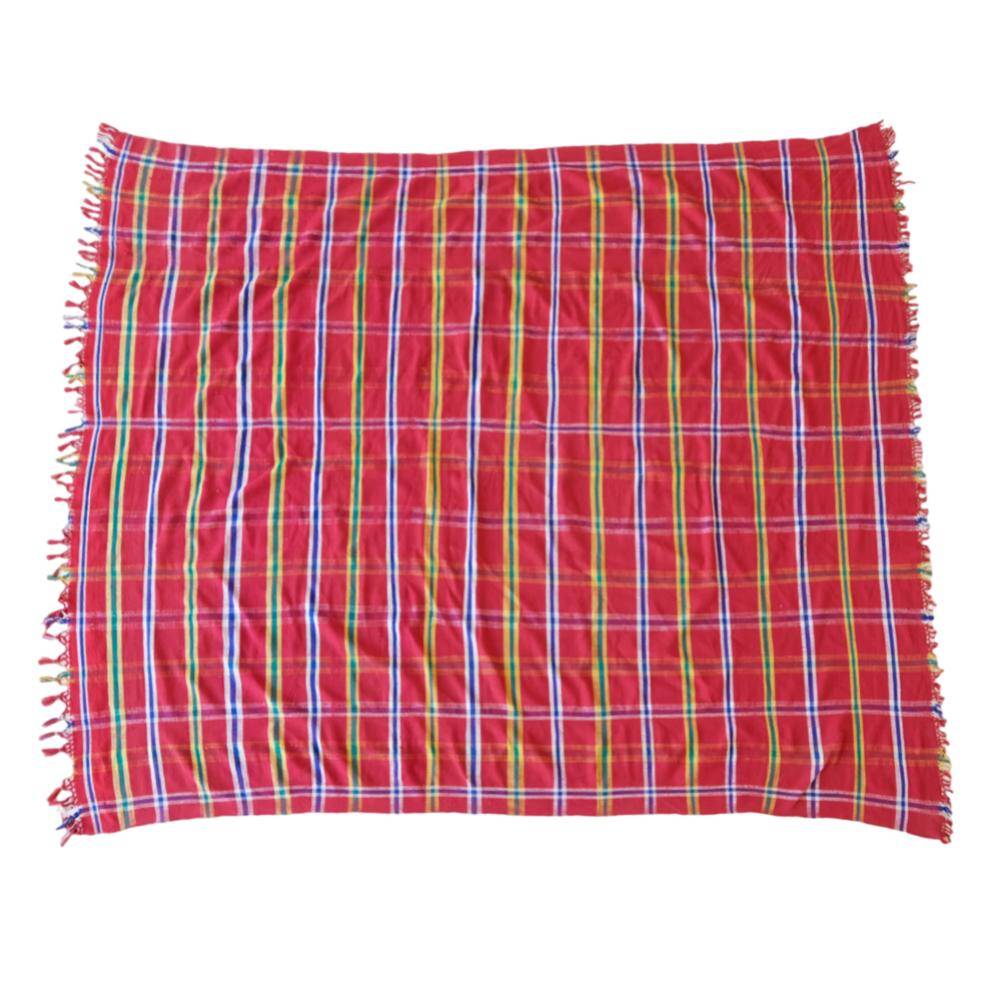 couverture à carreaux vintage du maroc - 179 x 214 cm