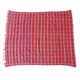 Vintage checkered blanket from Morocco - 179 x 214 cm