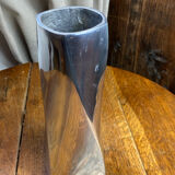 Twisted aluminium vase