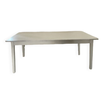 Weathered white farmhouse table