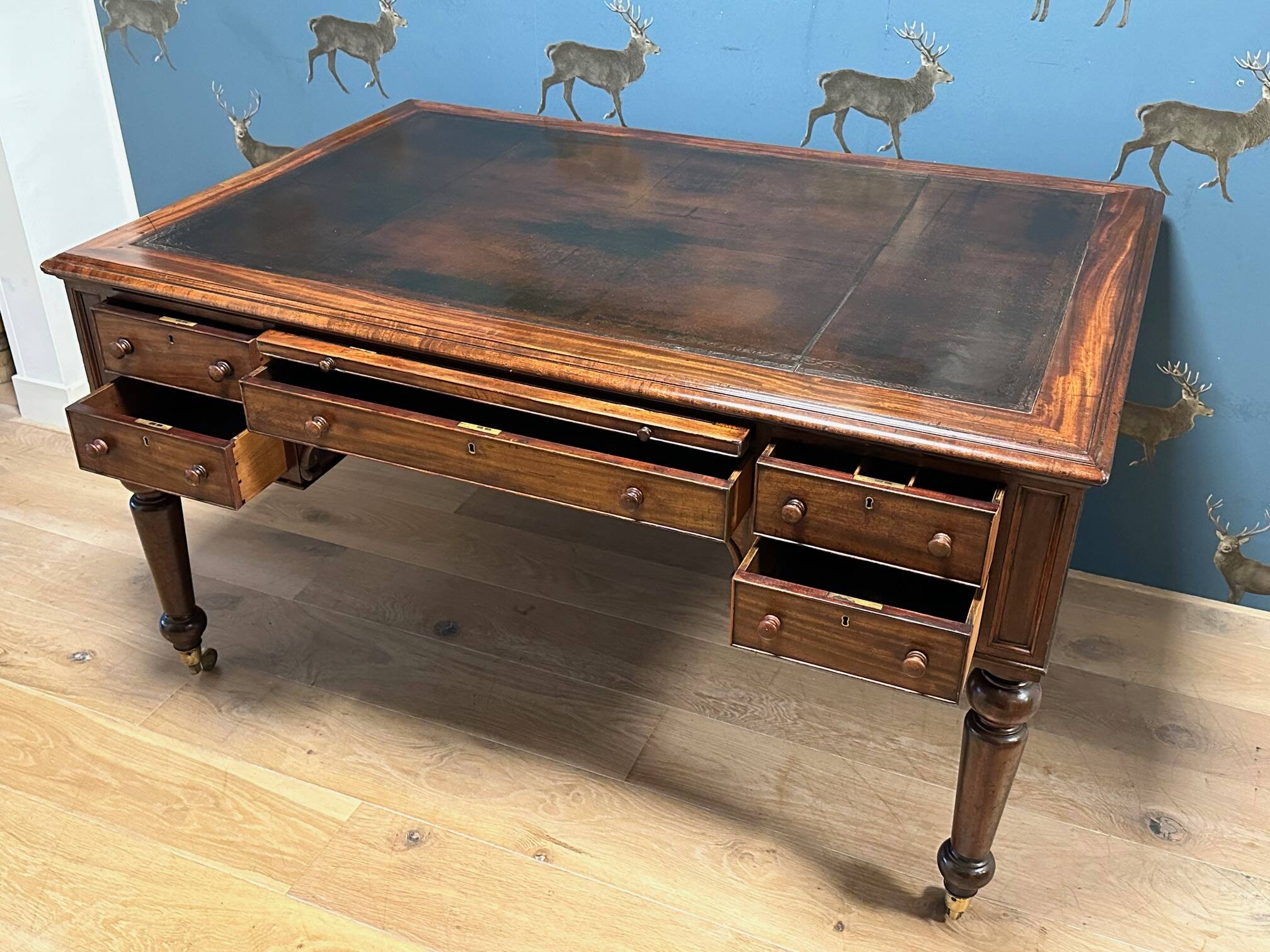 Antique mahogany William IV writing desk