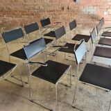 Set of 8 vintage design chairs by Giandomenico Belotti for Alias