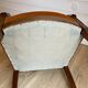 2 vintage style Directoire or Empire armchairs / cabriolets – orange velvet