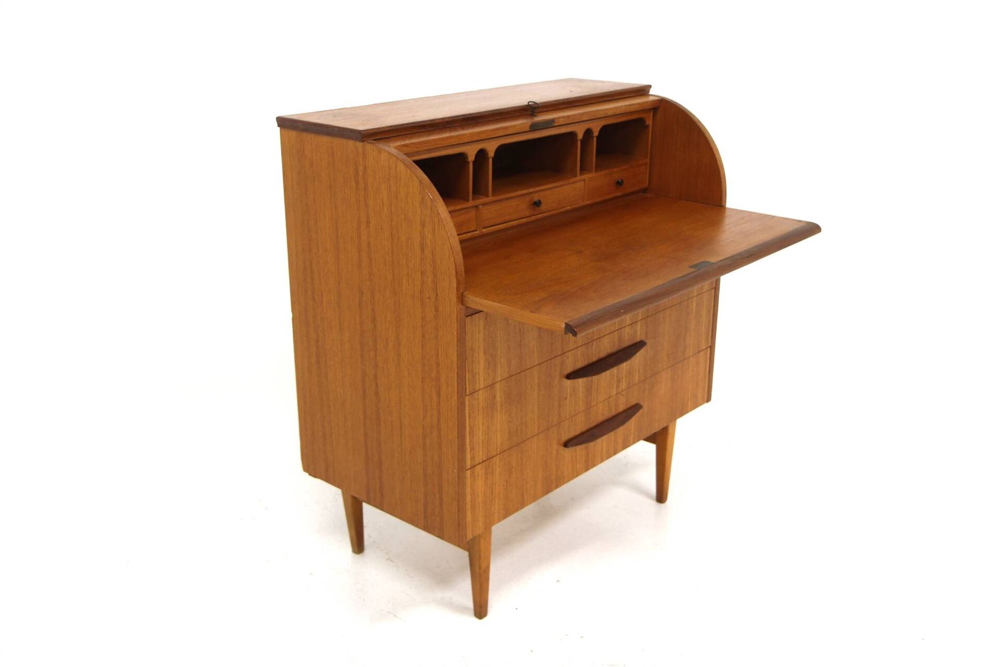 Scandinavian teak secretary, Bröderna Gustafssons, Sweden, 1950
