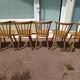 Set of 18 wooden bistro chairs - vintage - year 50 - 60