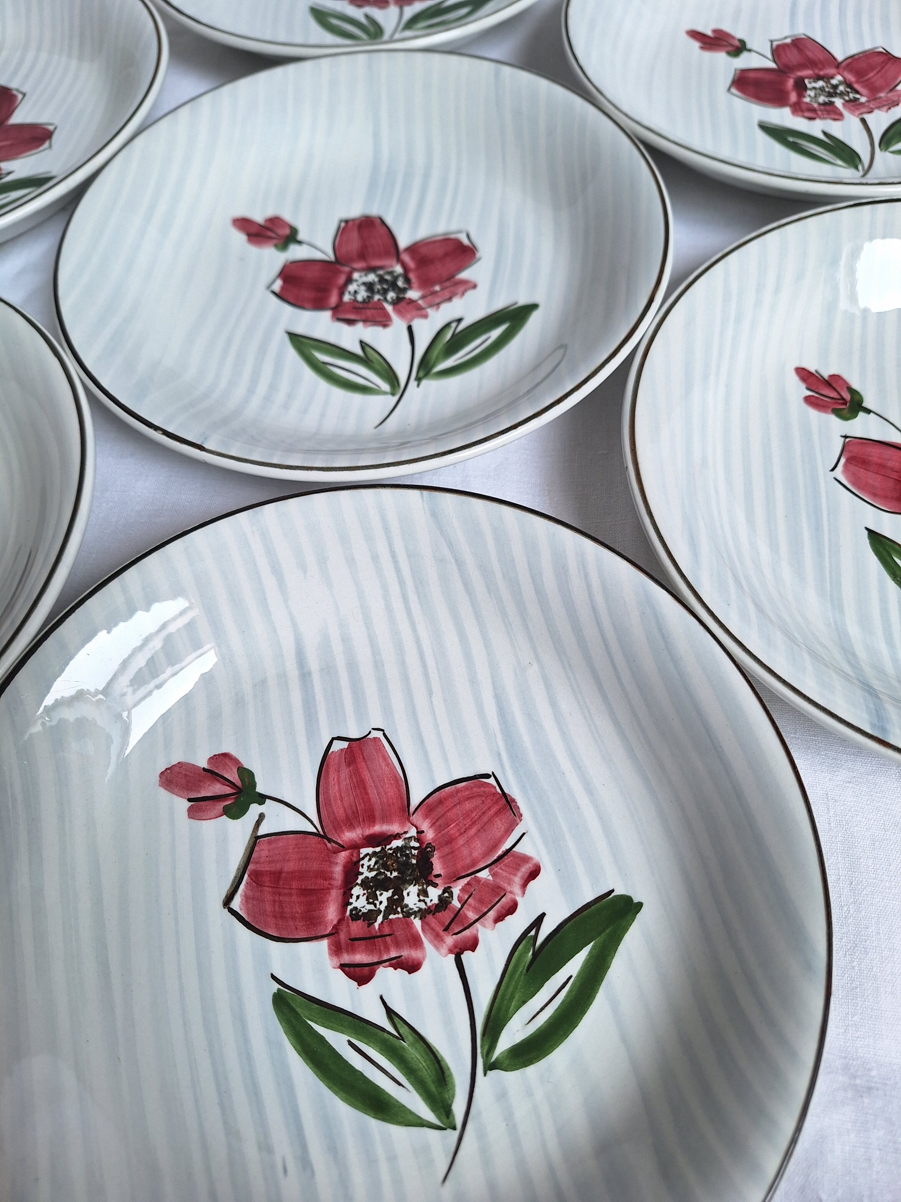 Assiette Sarreguemines vintage