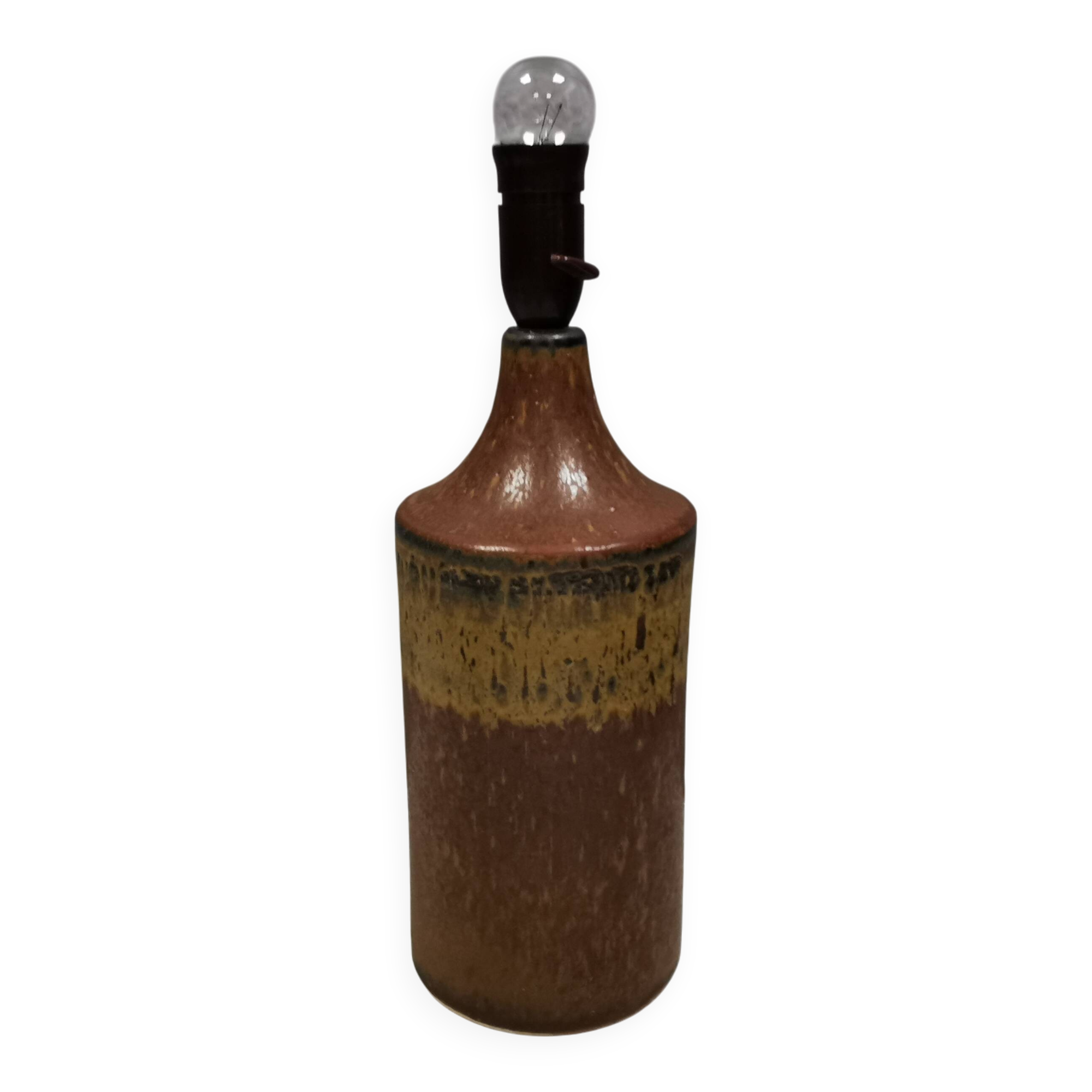 Large ceramic table lamp Denmark, 1970s. by Hans Nielsen Buch (HNB)